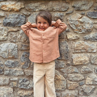 CAMISA VICHY CARAMELO