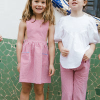 VESTIDO PICHI VICHY ROJO