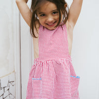 VESTIDO PICHI VICHY ROJO