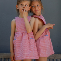 VESTIDO PICHI VICHY ROJO