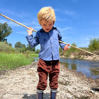 CAMISA AZUL ESPIGA DENIM