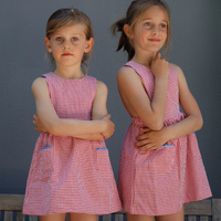 VESTIDO PICHI VICHY ROJO