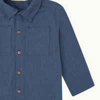 CAMISA AZUL ESPIGA DENIM