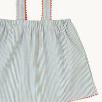 TOP CRETA RAYAS AZUL