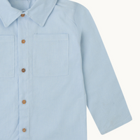 CAMISA OXFORD CELESTE