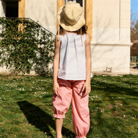 PANTALÓN ADELLE RAYA MELOCOTÓN