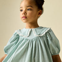 VESTIDO ANNE VICHY VERDE AGUA