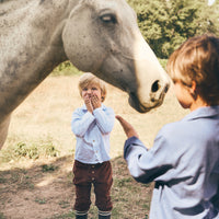CAMISA OXFORD CELESTE