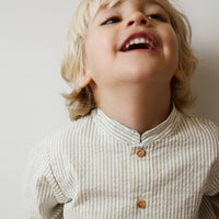 CAMISA MAO RAYAS VERDE