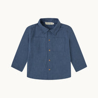 CAMISA AZUL ESPIGA DENIM