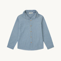 CAMISA RAYAS AZUL Y VERDE