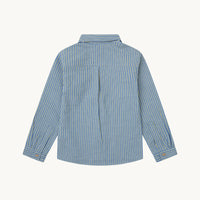 CAMISA RAYAS AZUL Y VERDE