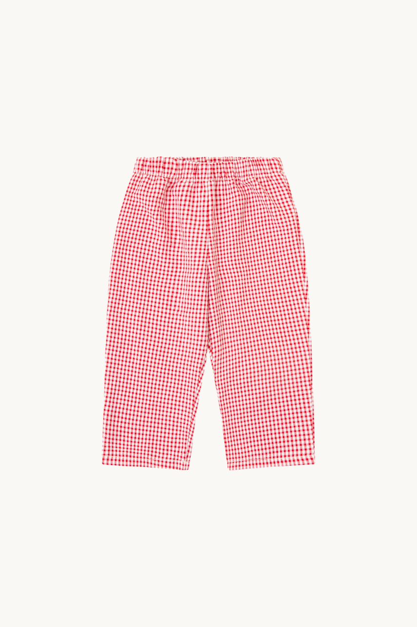 PANTALÓN BEBÉ VICHY ROJO