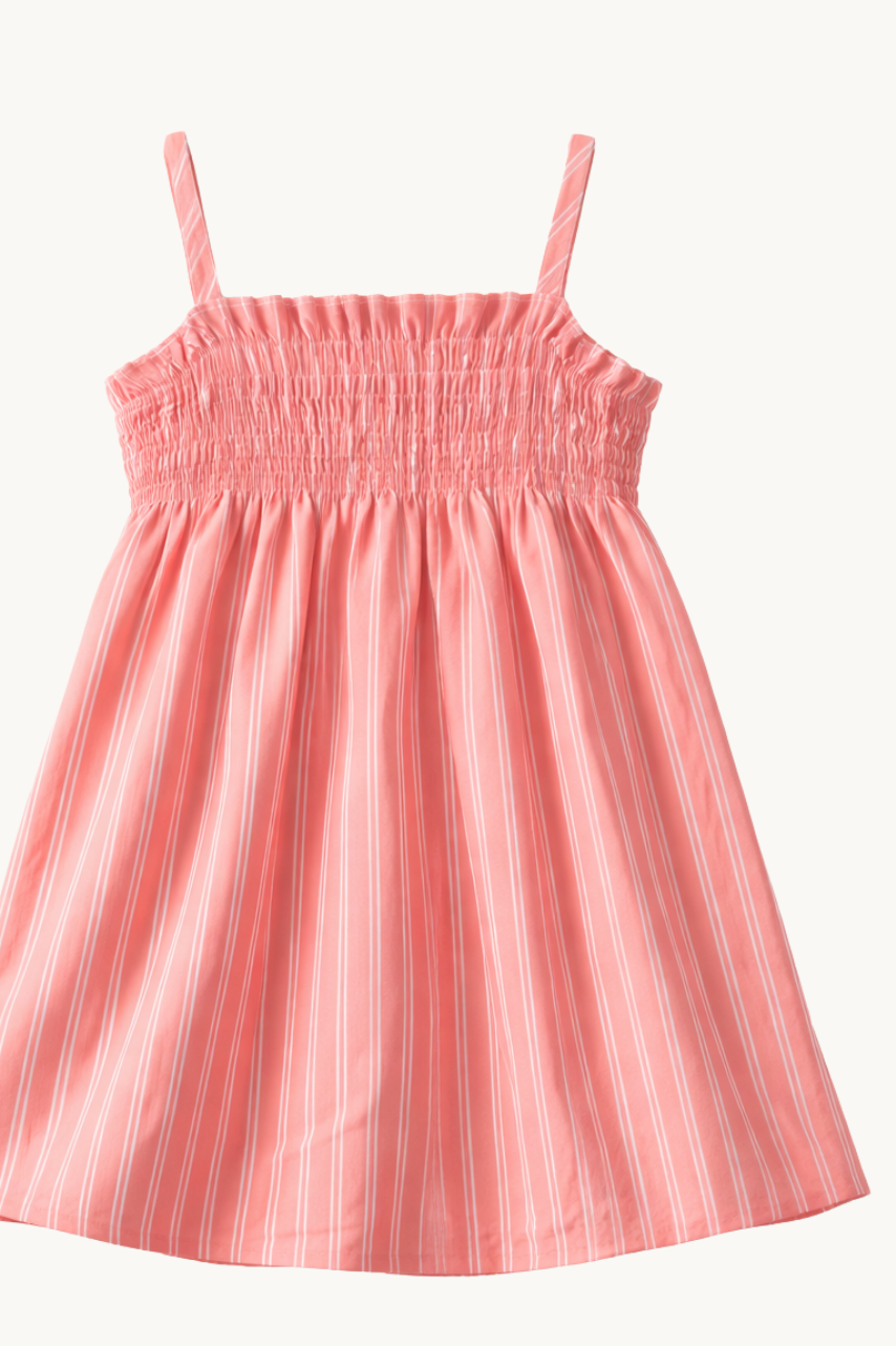 VESTIDO MIDI JULIETTE RAYA MELOCOTÓN