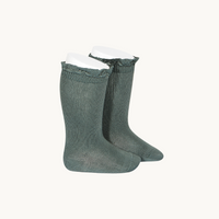 CALCETÍN ALTO PUNTILLA - LIQUEN