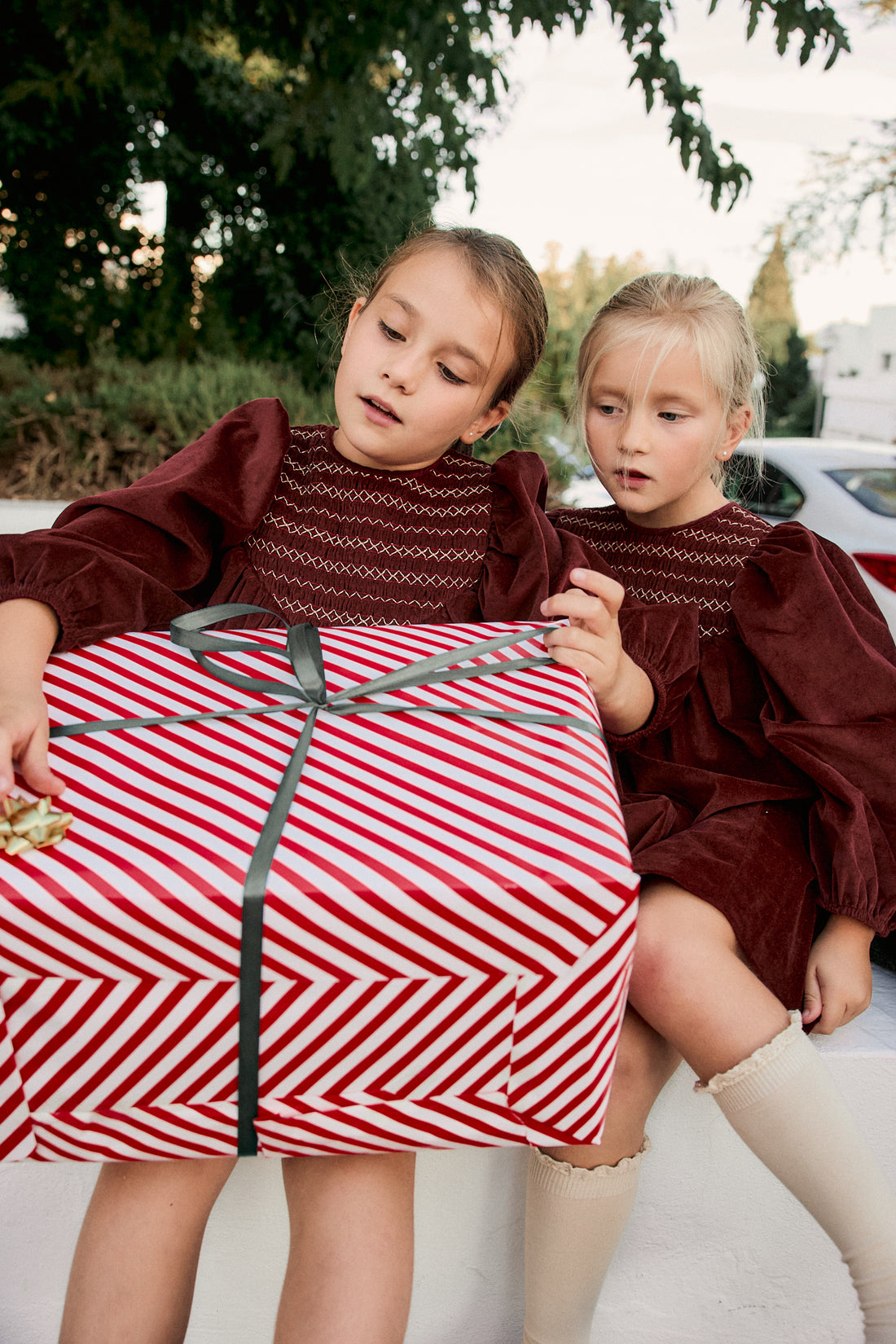 VESTIDO VITTORIA TERCIOPELO BORGOÑA