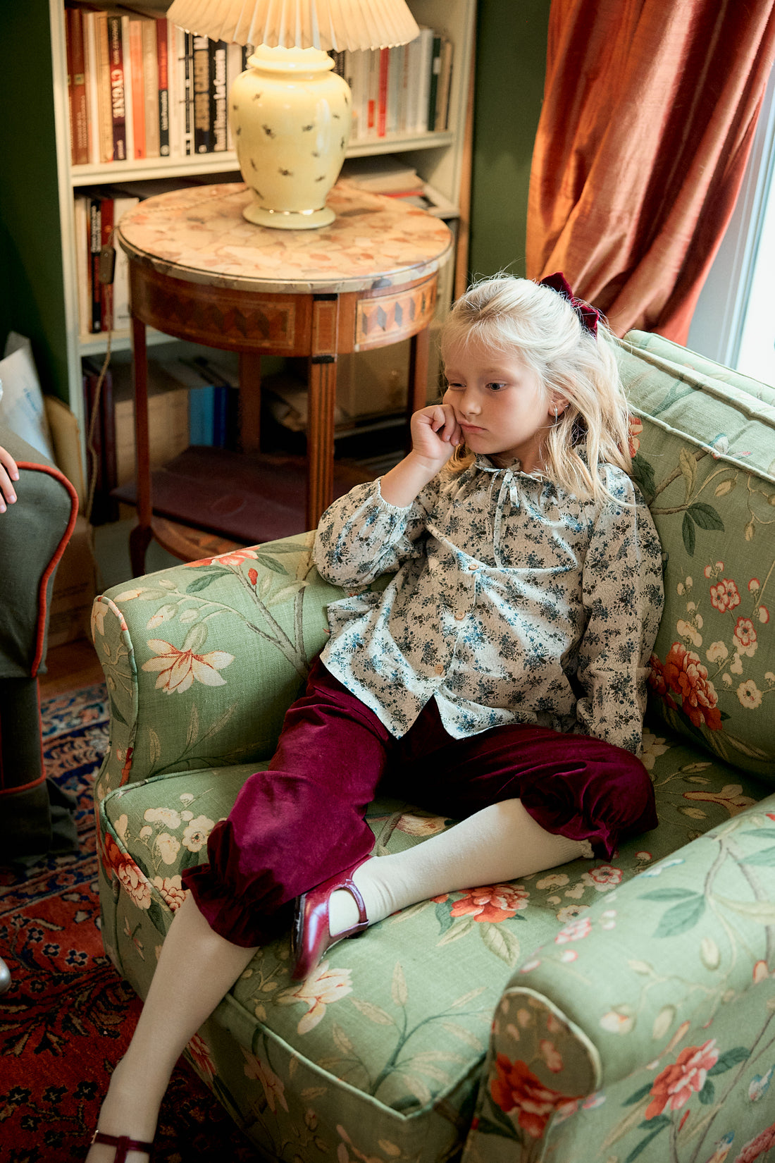 PANTALÓN ADELLE TERCIOPELO BORGOÑA