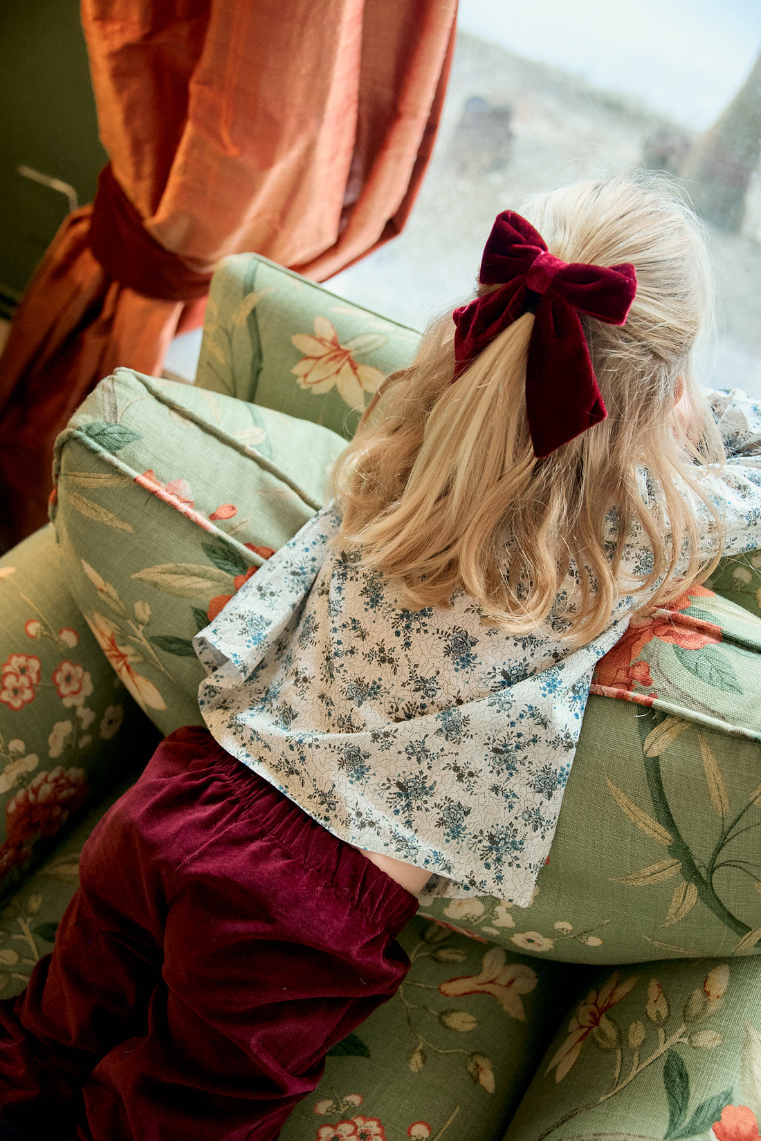 LAZO XL TERCIOPELO - BORGOÑA