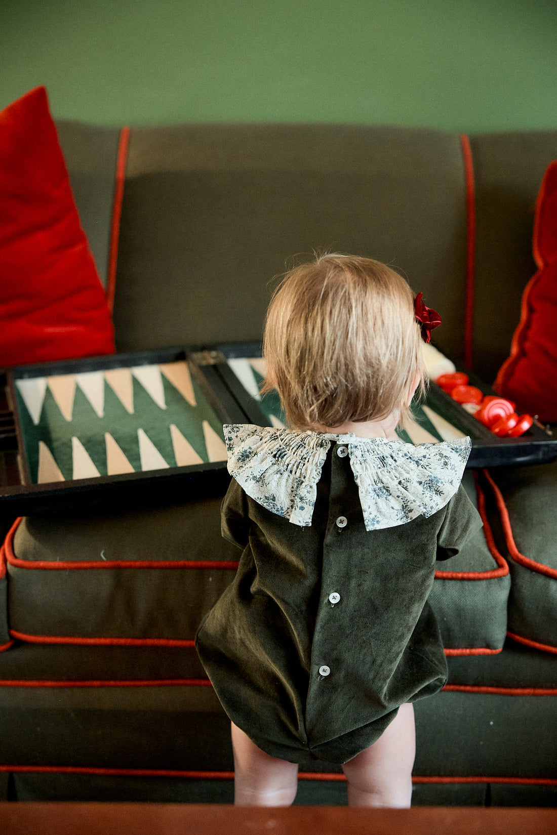 PELELE OLIMPIA TERCIOPELO LODEN