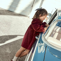 VESTIDO VITTORIA TERCIOPELO BORGOÑA