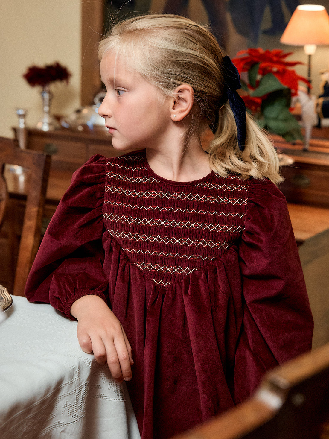 VESTIDO VITTORIA TERCIOPELO BORGOÑA