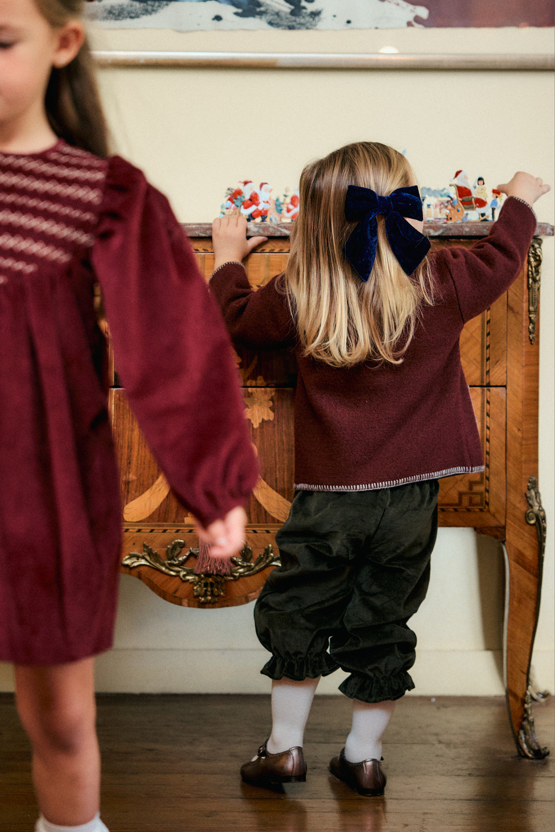 LAZO XL TERCIOPELO - AZUL MARINO