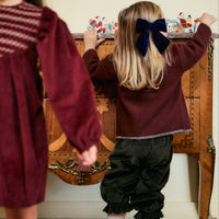 LAZO XL TERCIOPELO - AZUL MARINO