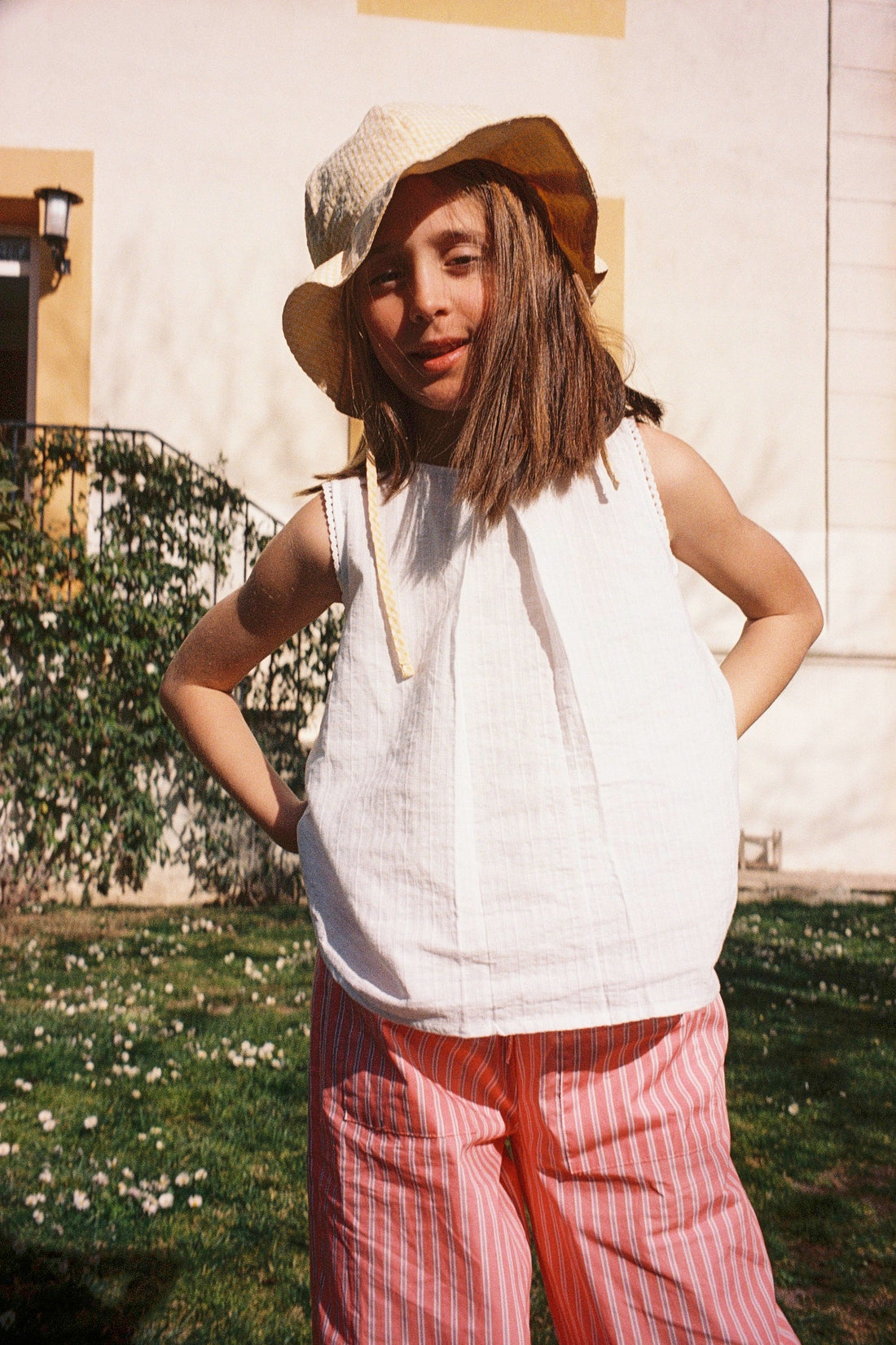 GORRO VICHY BUTTER Y FLOR