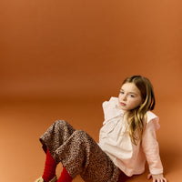 CALCETÍN ALTO PUNTILLA - ROJO