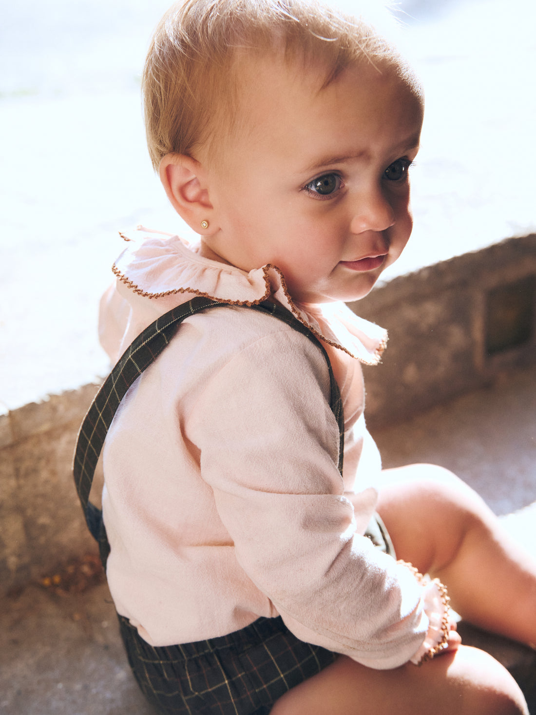 BLUSA BEBÉ ROSA EMPOLVADO