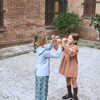 VESTIDO VICHY CARAMELO