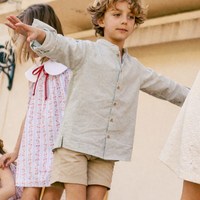 CAMISA LEO RAYAS AZUL