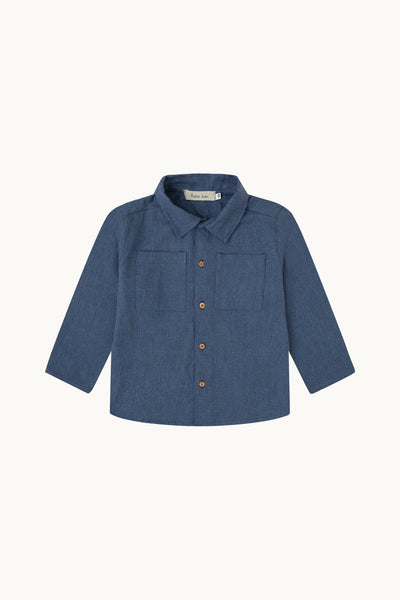 CAMISA AZUL ESPIGA DENIM