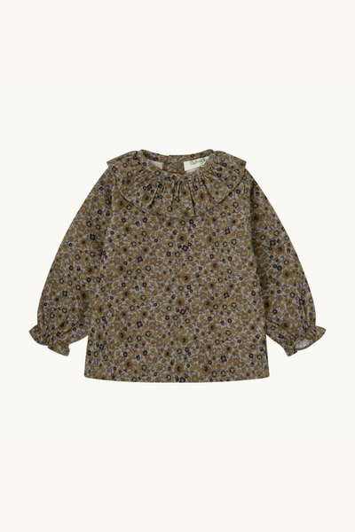 BLUSA BEBÉ FLORES VERDES