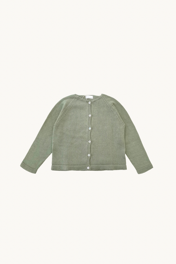 CHAQUETA BEBÉ DE PUNTO VERDE