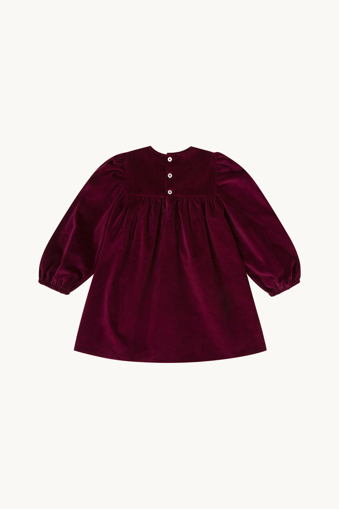 VESTIDO VITTORIA TERCIOPELO BORGOÑA