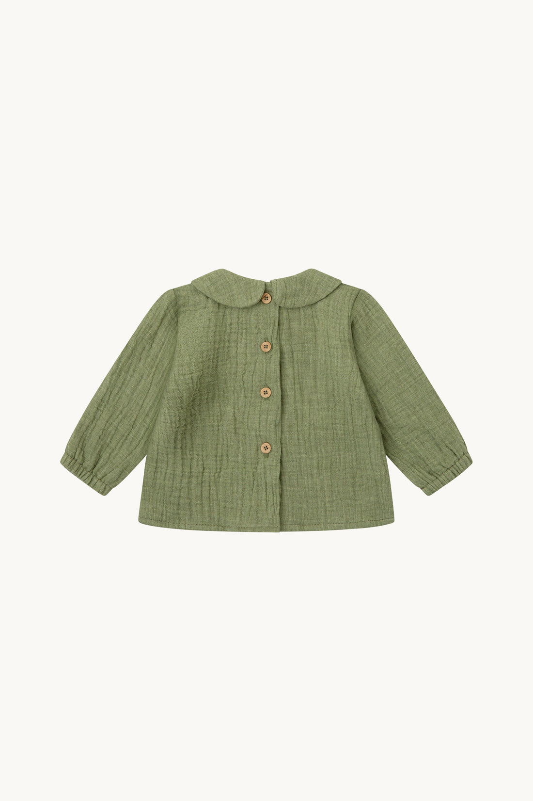 BLUSA CUELLO BEBÉ BAMBULA OLIVA