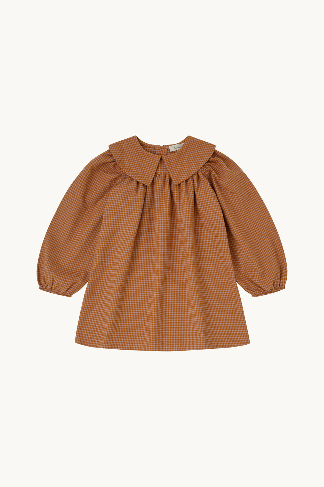 VESTIDO VICHY CARAMELO