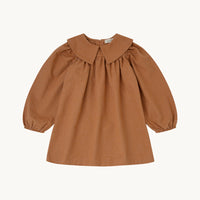 VESTIDO VICHY CARAMELO