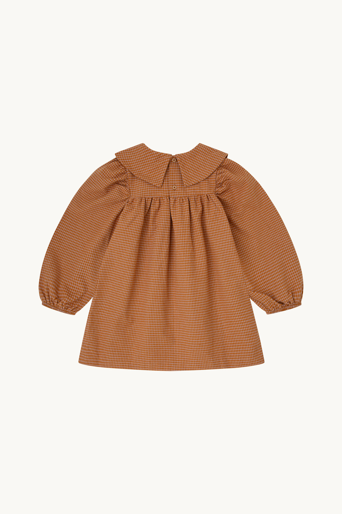 VESTIDO VICHY CARAMELO