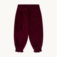 PANTALÓN ADELLE TERCIOPELO BORGOÑA